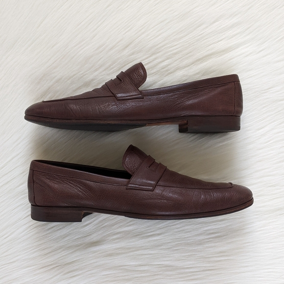 Men\'s Prada Brown Leather Penny Loafer Dress Shoes | Size 13** main image 14